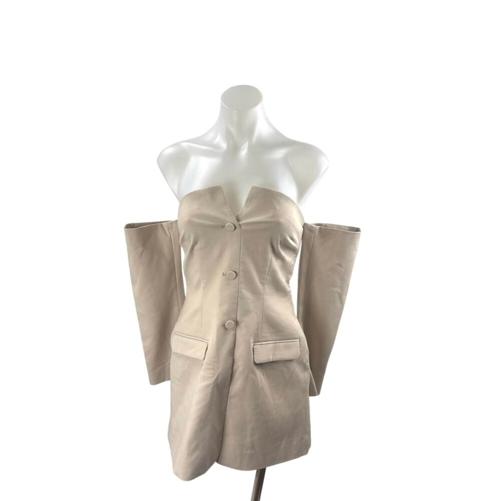 NEW Abercrombie & Fitch Mara Off Shoulder Long Sleeve Mini Sheath Shift Dress XS